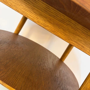 Runder Couchtisch Eiche & Teak aus Dänemark