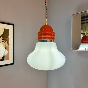 Hängelampe orange weiß von Tronconi