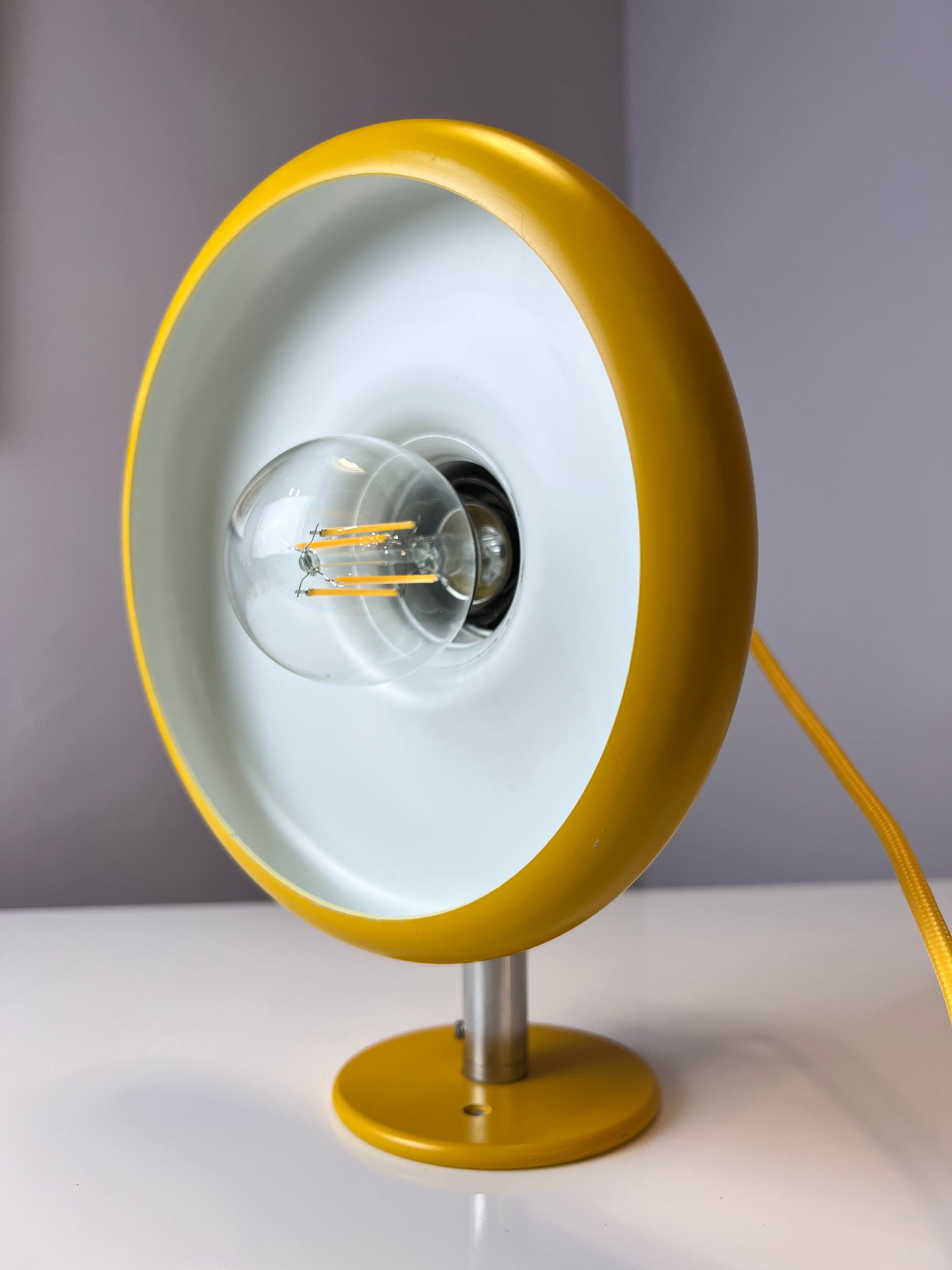 Wandlampe Optima gelb von Hans Due für Fog & Mørup