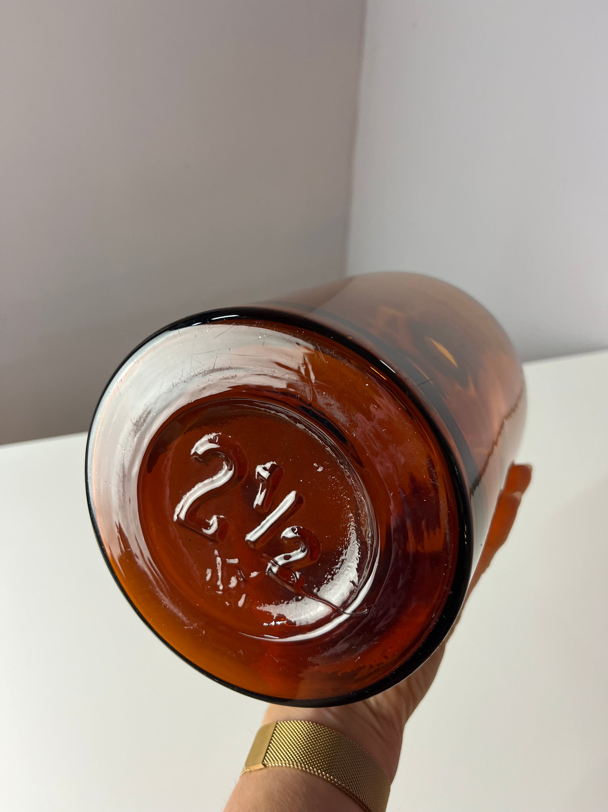 Apothekerglas braun ohne Deckel