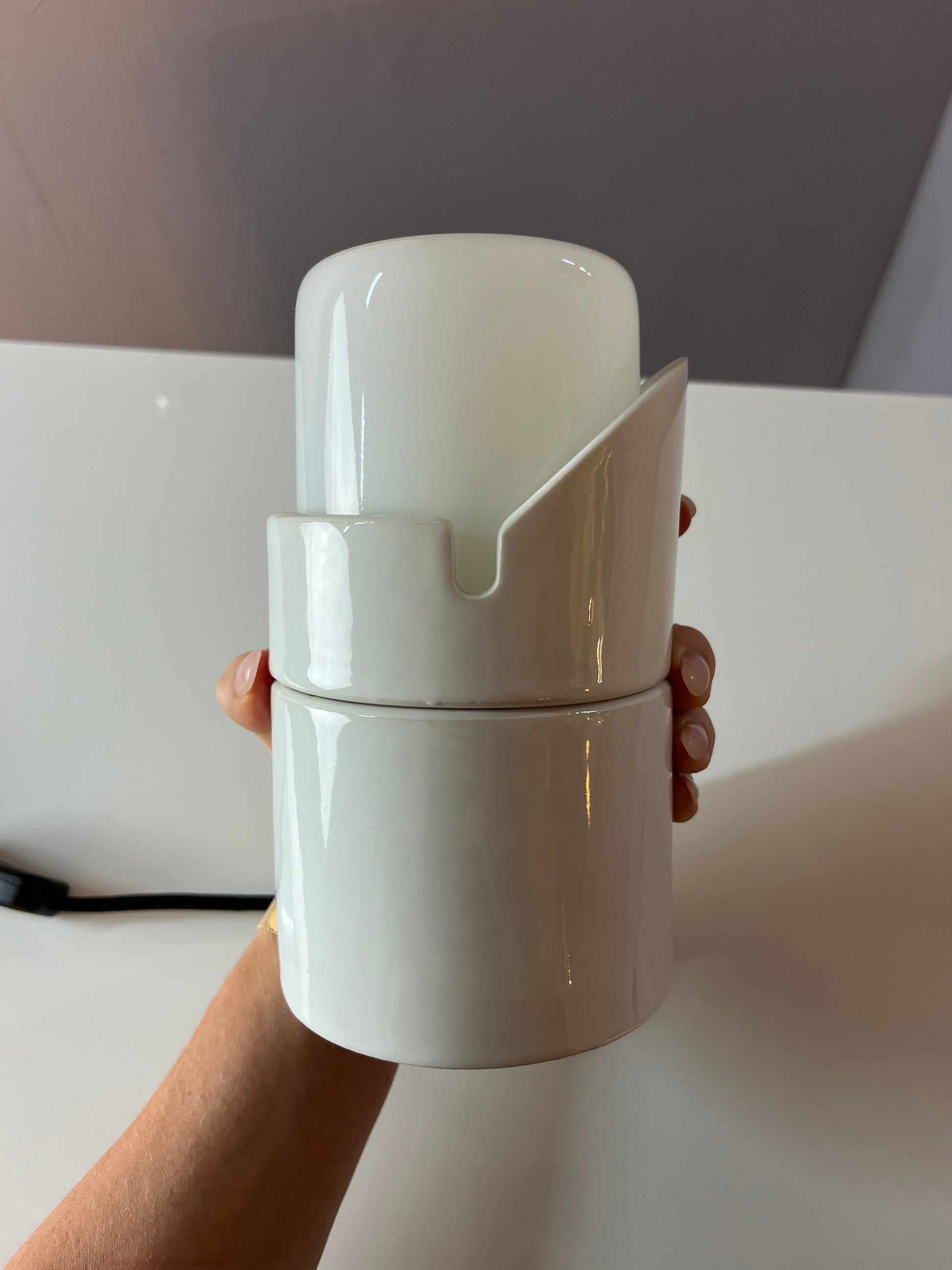 Wand-oder Tischlampe Modell 6050 weiß von Sigvard Bernadotte für Ifö