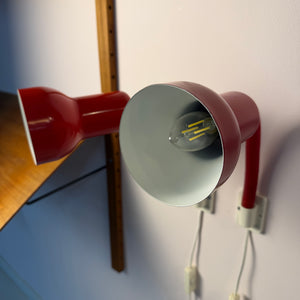 Wandlampe Type 504 rot von Horn