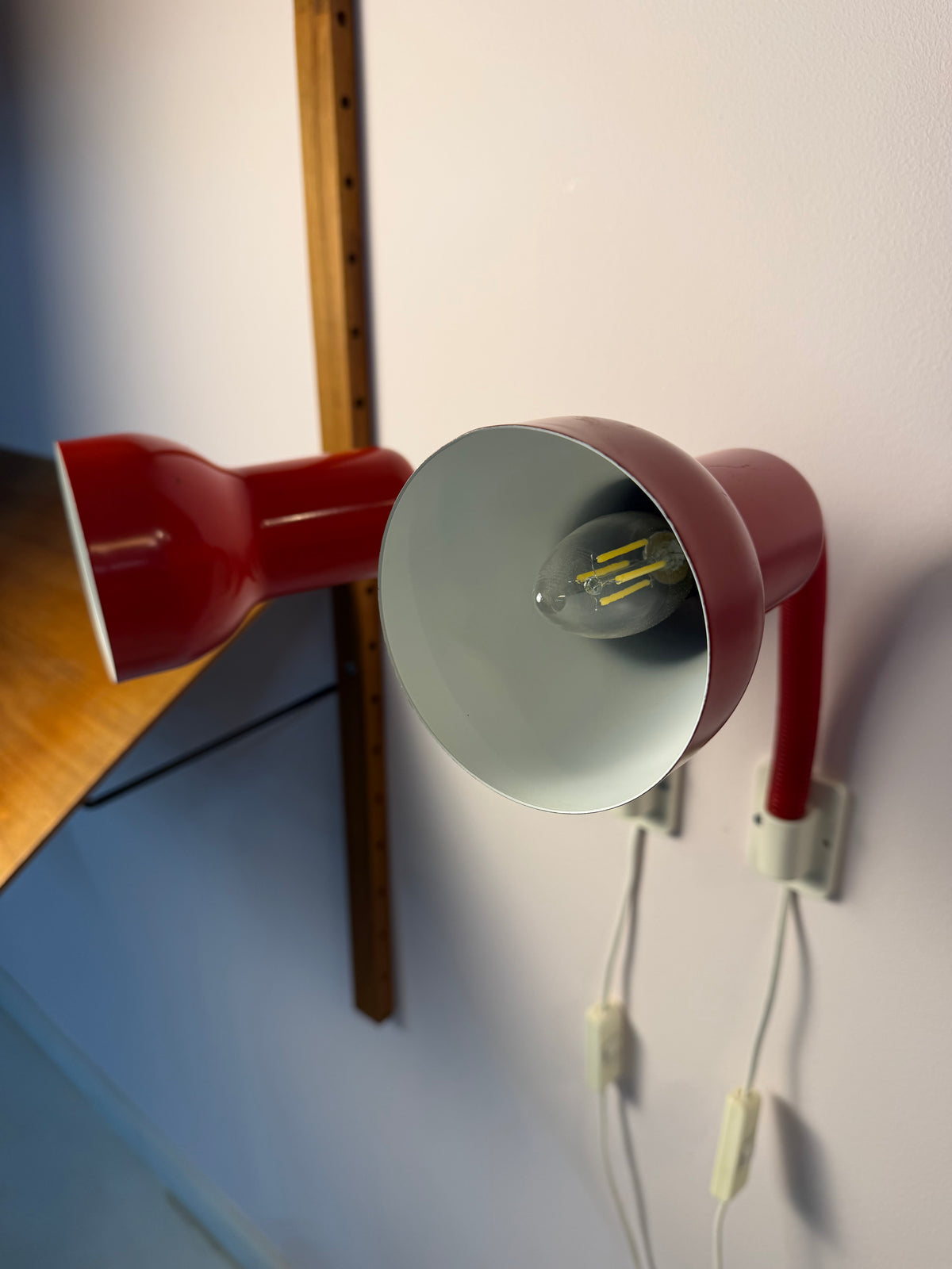 Wandlampe Type 504 rot von Horn