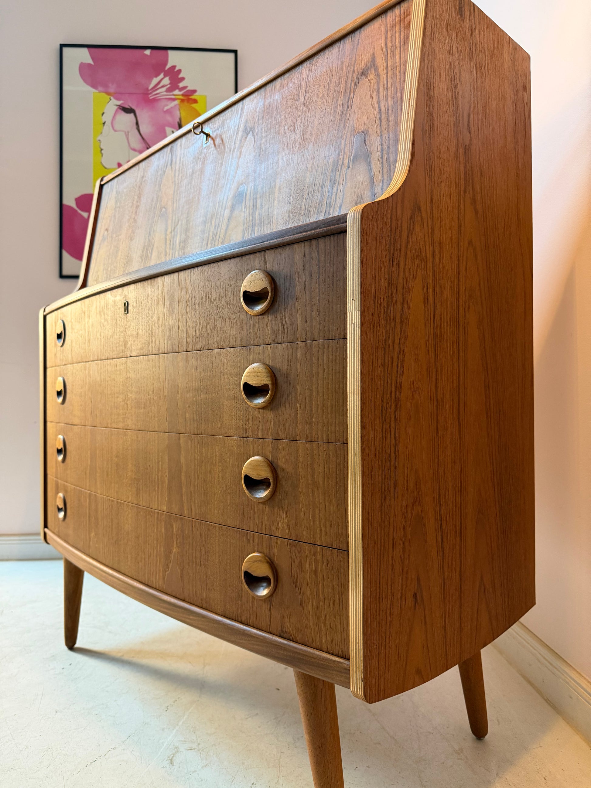 Sekretär Teak aus Dänemark