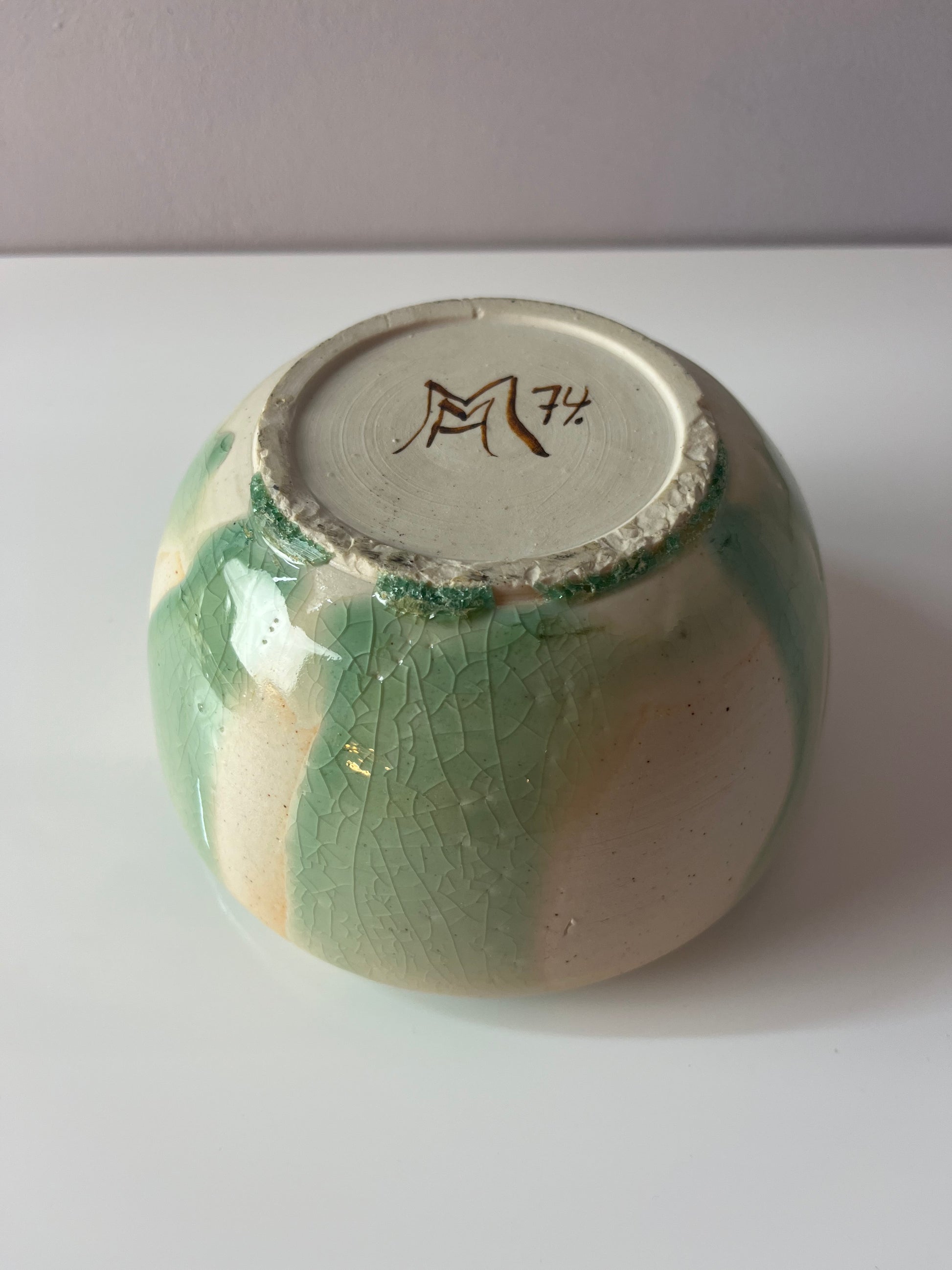 Bonboniere creme mint Keramik