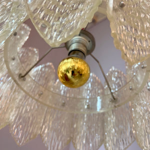 Hängelampe Plexiglas 70er