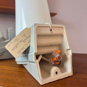Set: 2x Wandlampe Modell 6070 hellgrau Sigvard Bernadotte für Ifö
