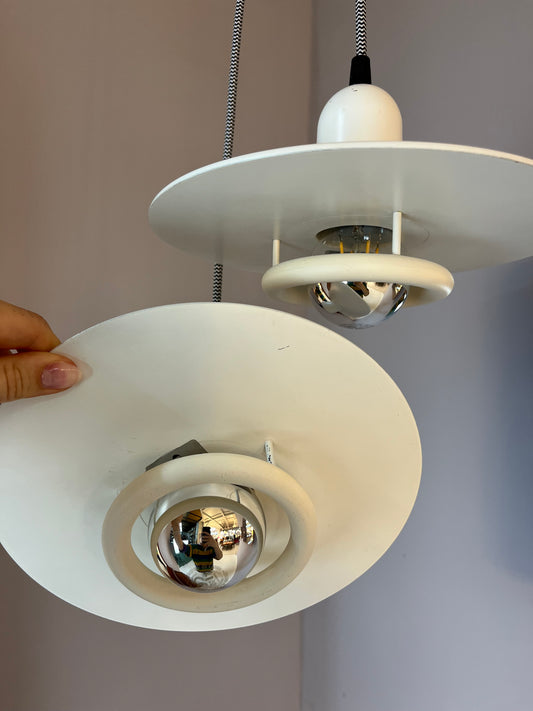 Hängelampe Optima weiß von Hans Due für Fog & Mørup