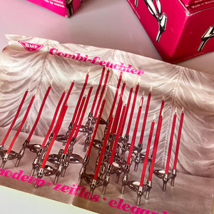 Set: 4x Kerzenständer BMF in Originalverpackung ohne Kerzen von Stoff & Nagel für BMF