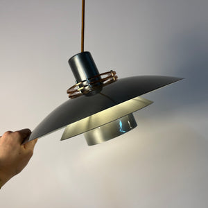 Kleine Lamellenlampe Leto silber kupfer von Top Lamper