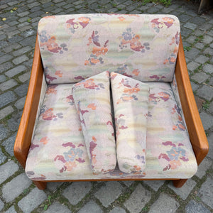 Schlafsessel / Gästebett Teak Textilstoff aus Dänemark