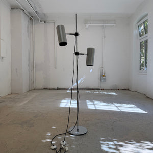 Stehlampe silber von Arnold Berges für Staff