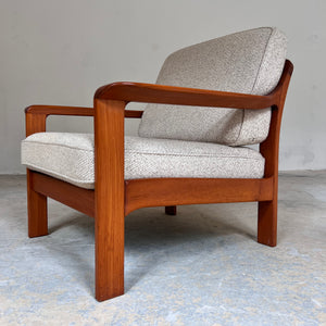 Sessel Teak & Wolle aus Dänemark