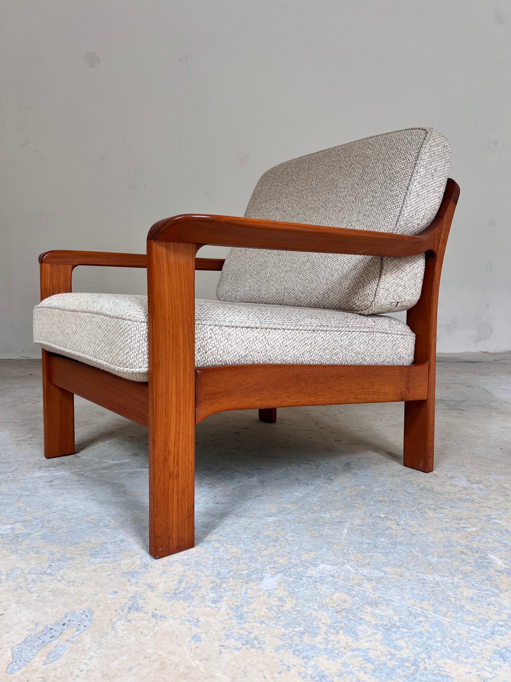 Sessel Teak & Wolle aus Dänemark