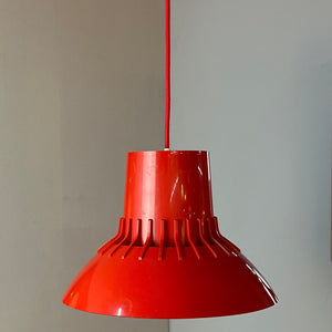 Hängelampe Solar rot Kunststoff von Svend Middelboe für Nordisk