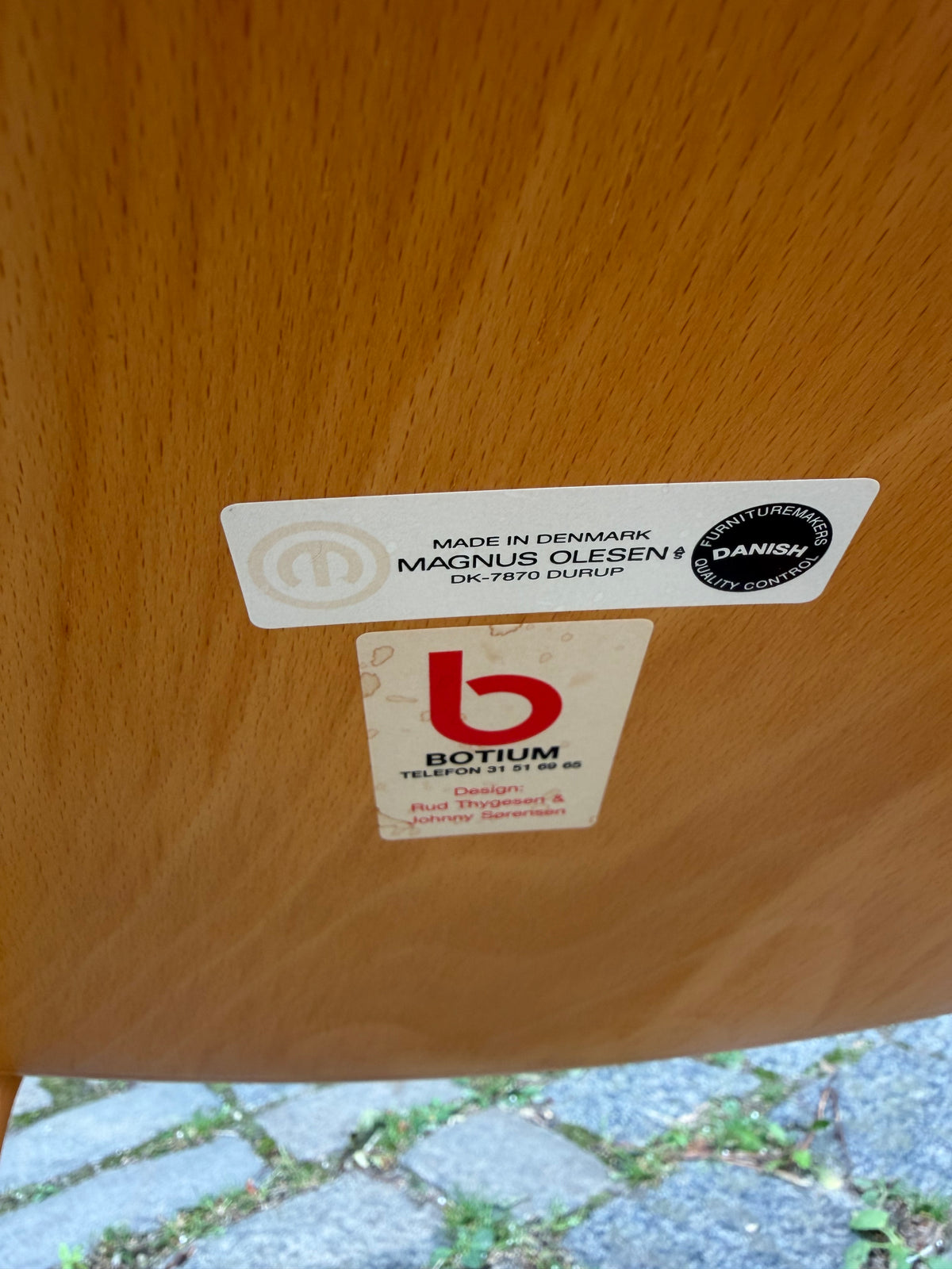 Armlehnstuhl Serie 8000 braun neu gepolstert Buche von Thygesen & Sørensen für Magnus Olesen