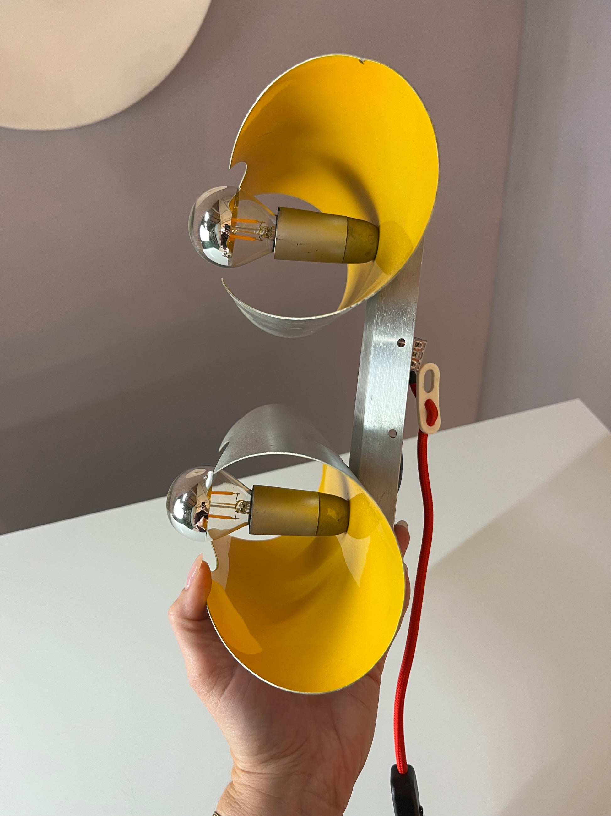 Wandlampe gelb silber von Massive