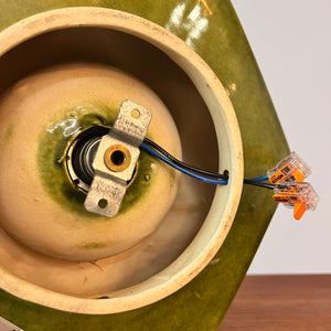 Wandlampe grün Keramik von Honsel