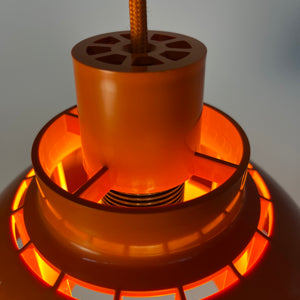 Hängelampen Minisol orange von K. Kewo für Nordisk Solar