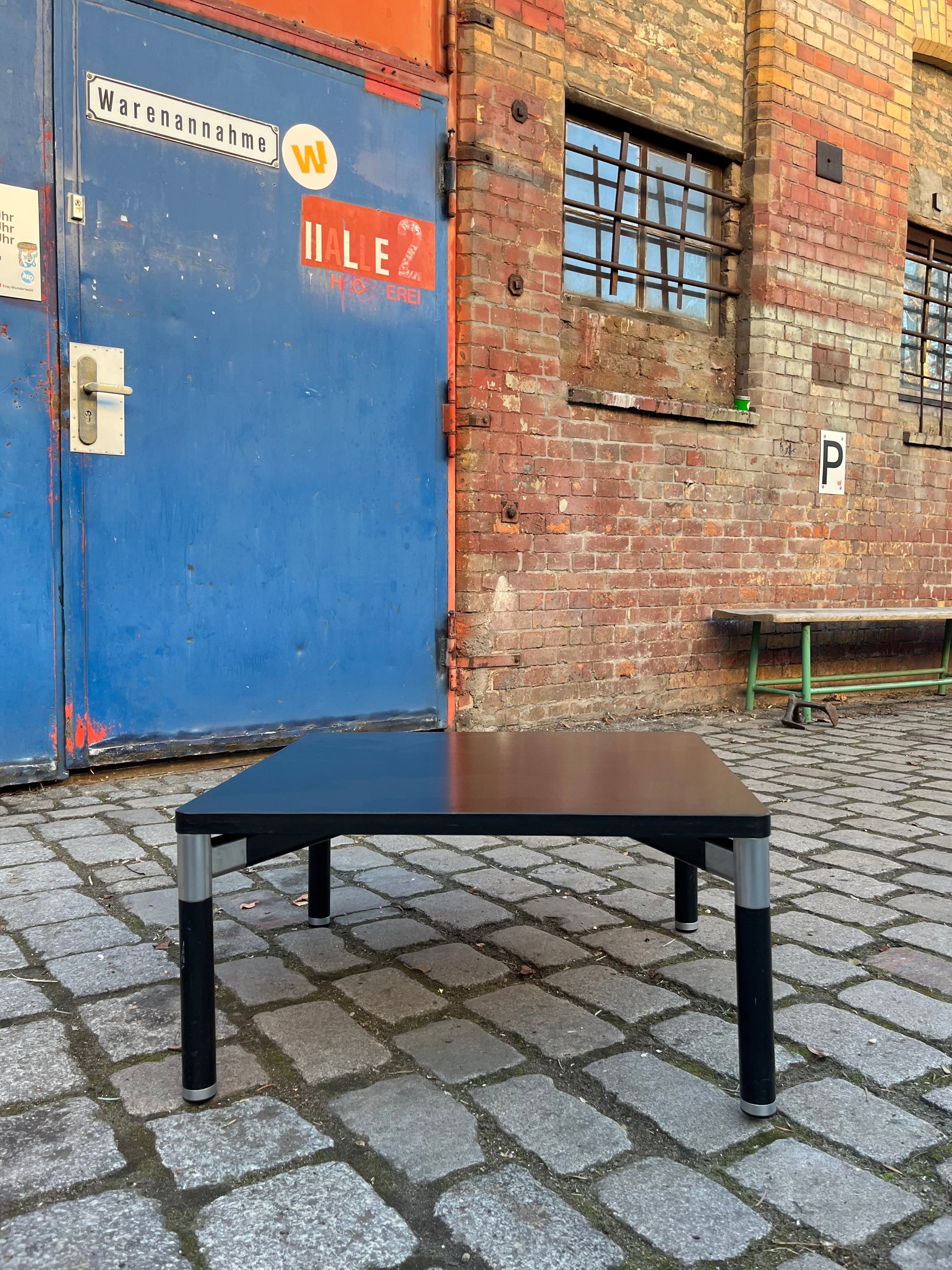 Couchtisch 712/T schwarz Zink von Hans Peter Piehl für Wilkhahn