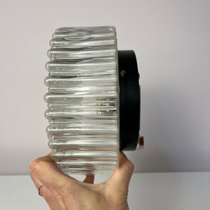 Wand-/ Deckenlampe Kristallglas mit schwarzem Sockel von STAFF
