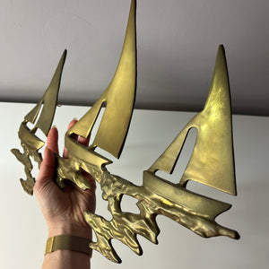 Wanddeko Schiffe Messing aus Dänemark