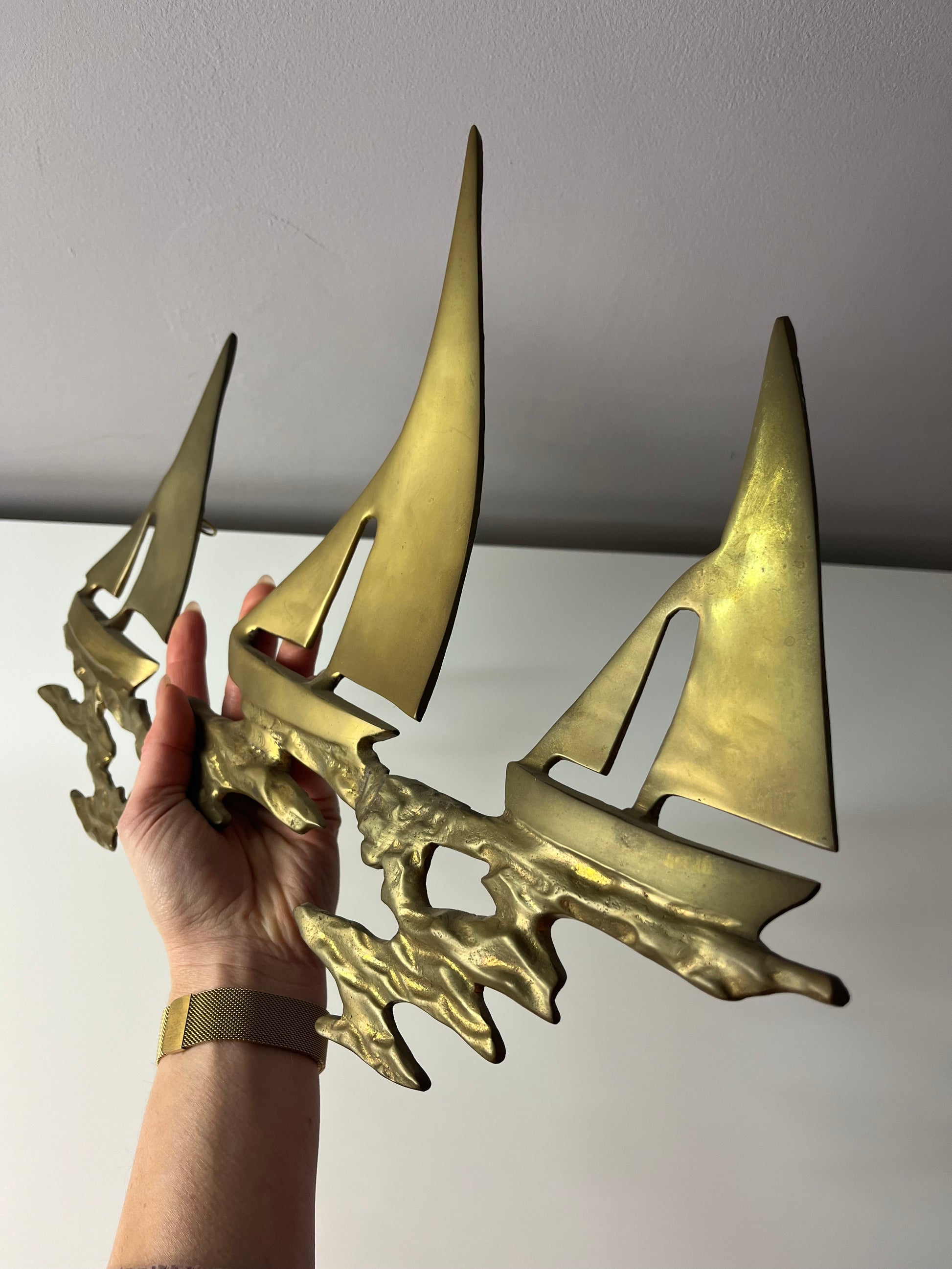 Wanddeko Schiffe Messing aus Dänemark