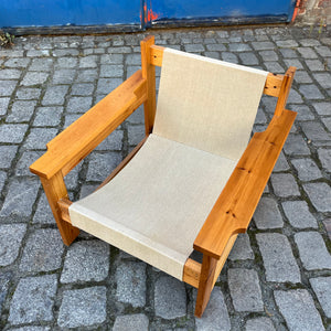 Sessel beige grau Safari Style