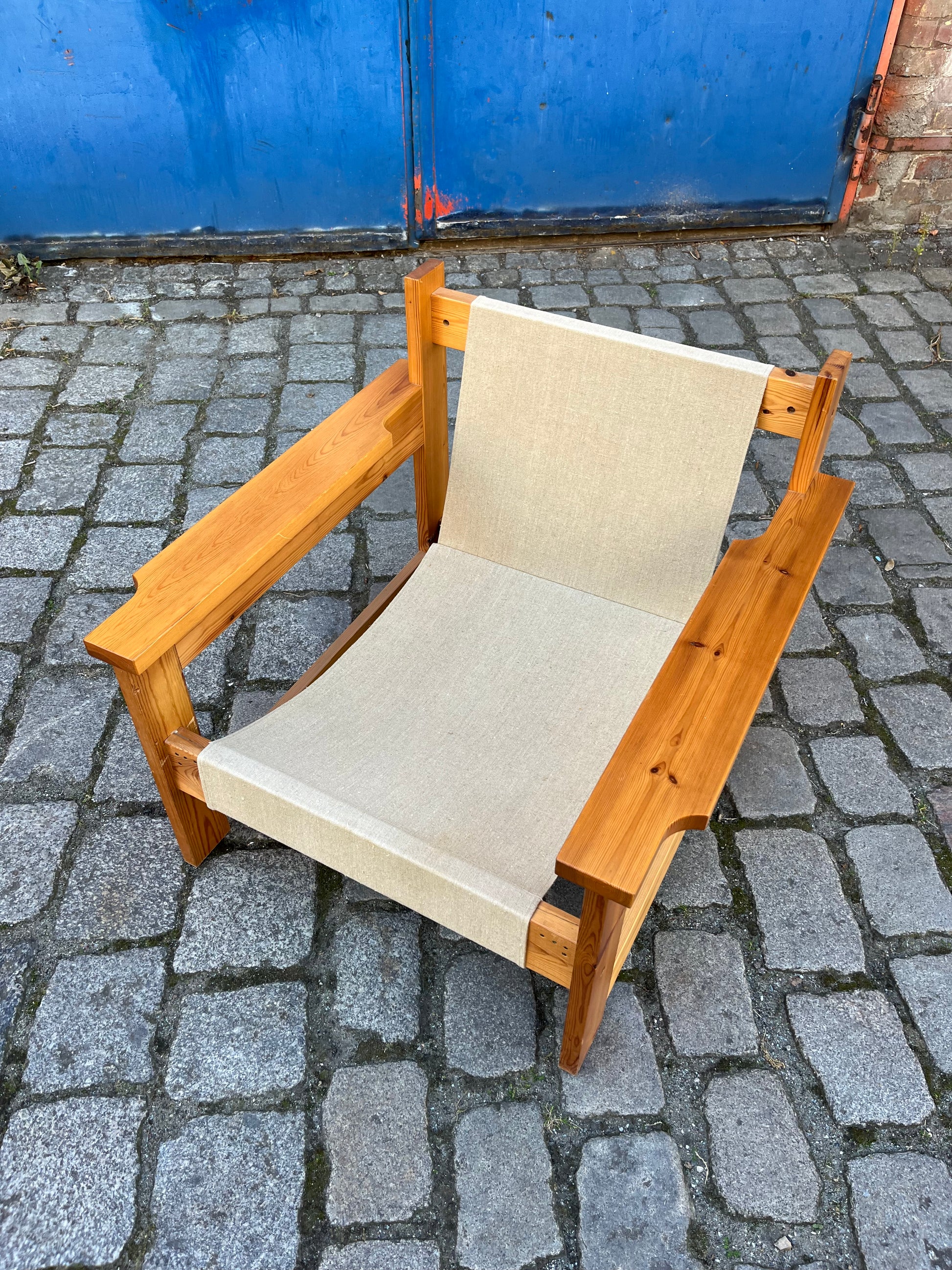 Sessel beige grau Safari Style