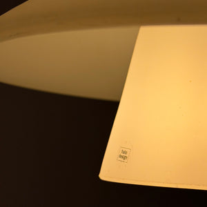 Lamellenlampe Milchglas aus Dänemark