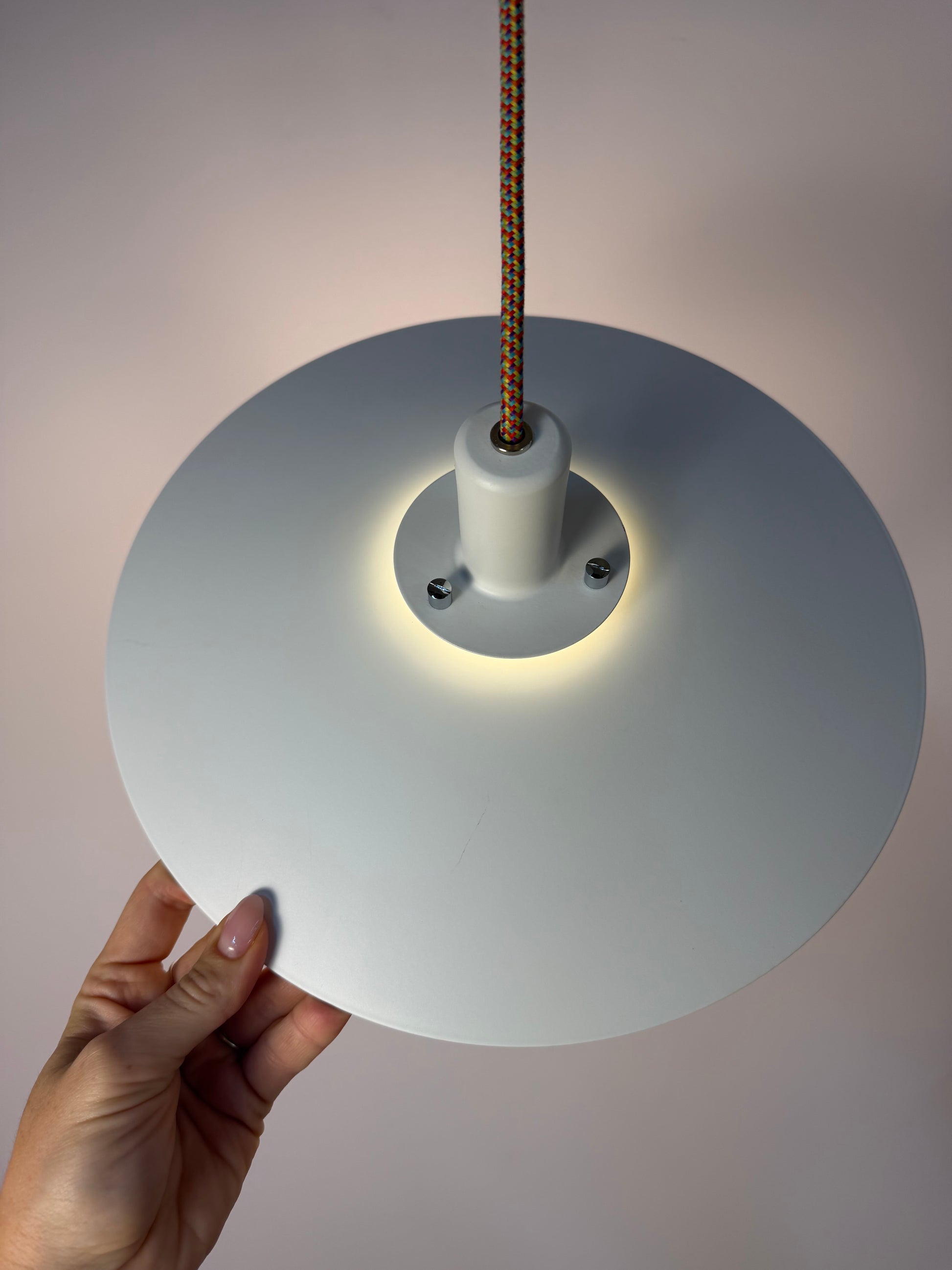 Lamellenlampe weiß aus Dänemark