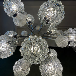 Sputnik Kronleuchter von Elektrofém ISZ