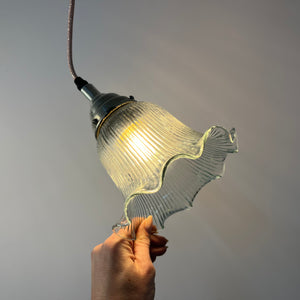 Blumenlampe Glas aus Dänemark