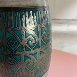 Bodenvase 248-50 petrol grau von Scheurich West Germany