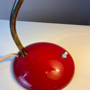 Schreibtischlampe Typ 6781 rot von Christian Dell für Kaiser Idell