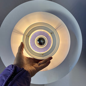 Lamellenlampe Donau blau von JEKA