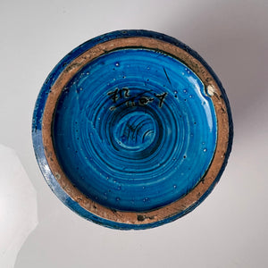 Vase Serie Rimini Blu von Aldo Londi für Bitossi