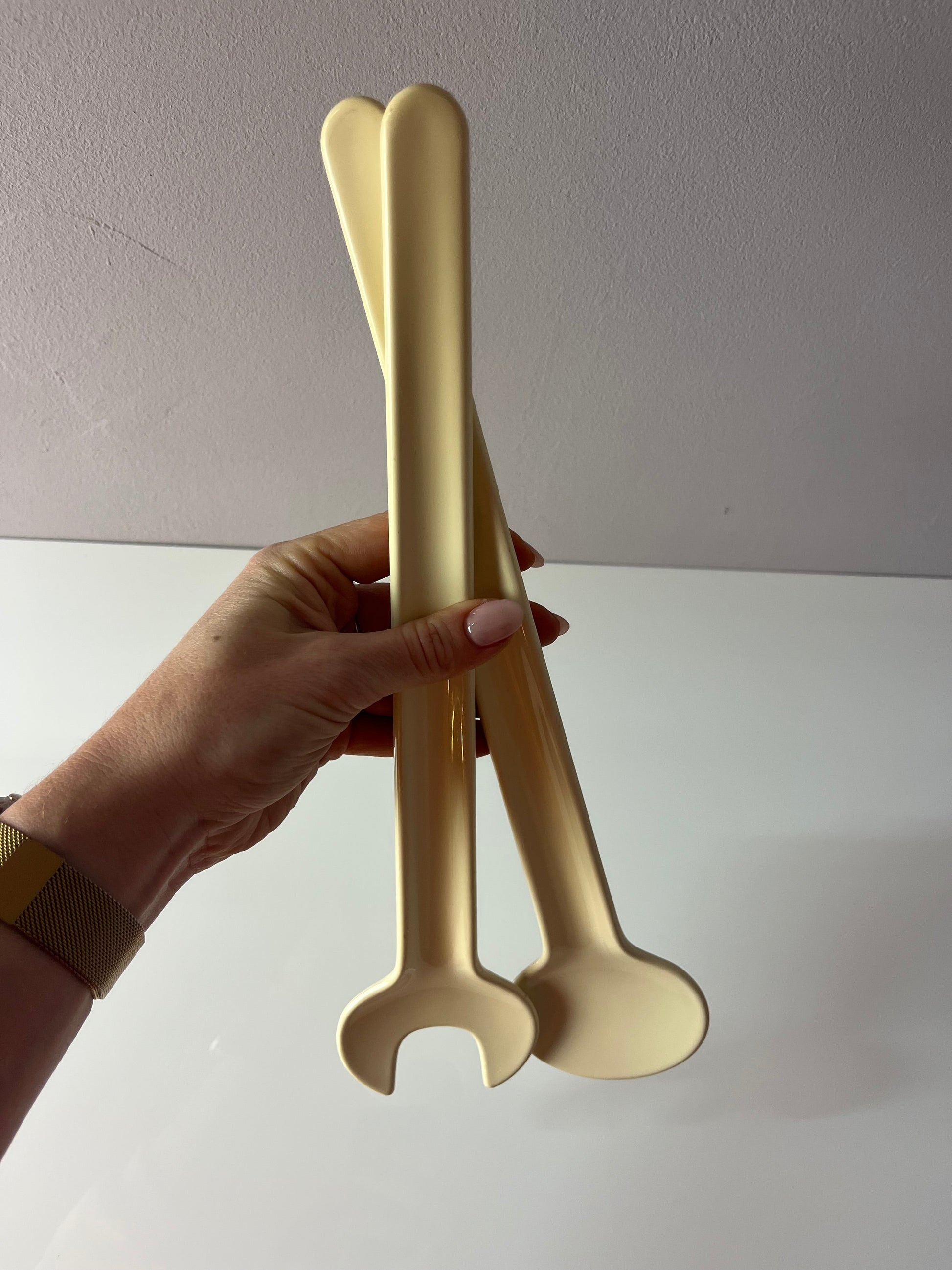 Salatbesteck creme von Erik Magnussen für Stelton