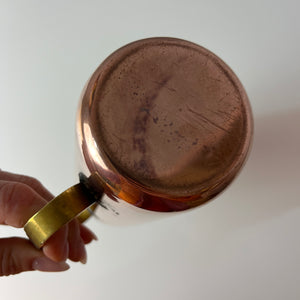 Krug Kupfer mit Holzgriff