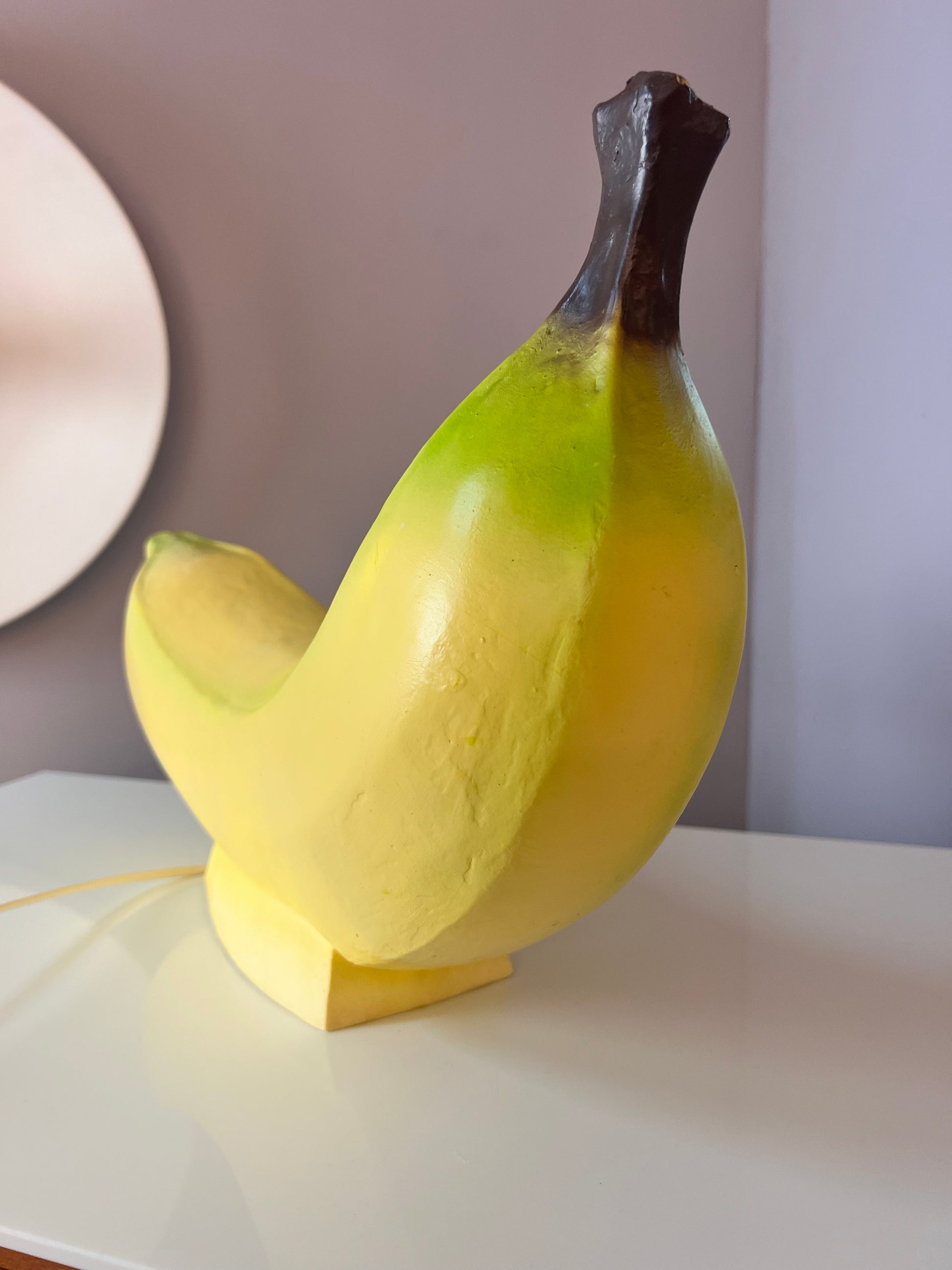 Tischlampe Popart Banane von Heico 70er West Germany