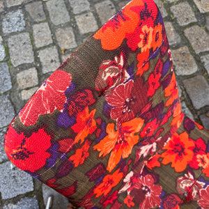 Set: 4x Drehstuhl rot floral von EKA Wohnmöbel