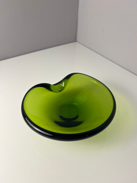 Aschenbecher grün Glas von Holmegaard