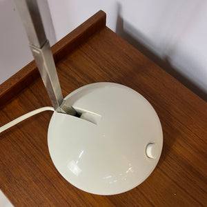 Schreibtischlampe weiß Chrom mit Teleskoparm von Eichhoff Werke
