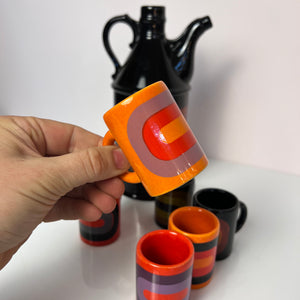 Set: Schnapsdekanter & 6 Becher von Wächtersbach