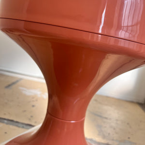 Tulpenfuß Hocker rosé
