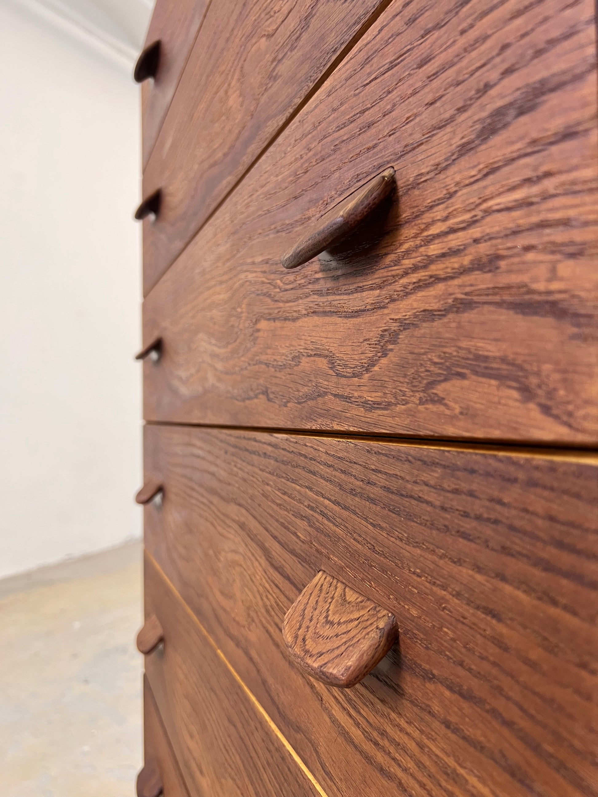 Kommode Tallboy Eiche von Poul Volther für FDB Møbler