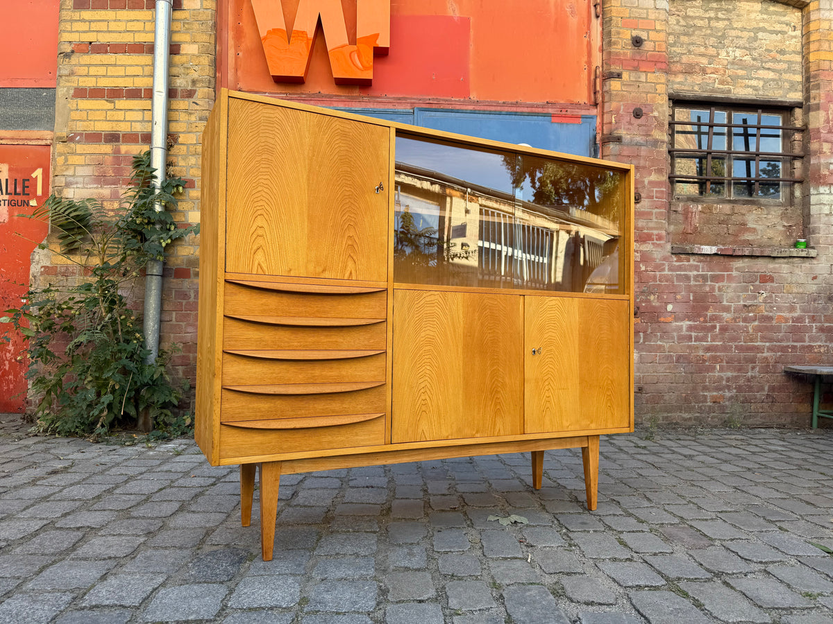 Highboard Typ 602/G Esche von Franz Ehrlich für Hellerau