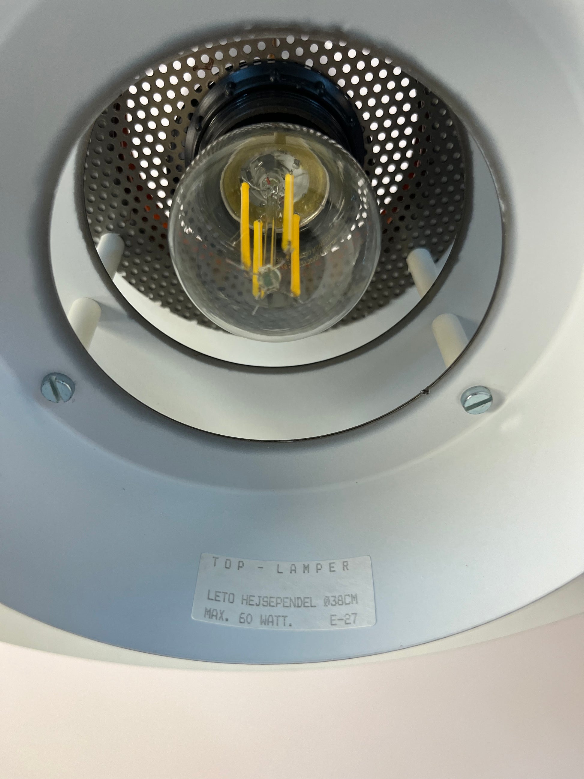 Kleine Lamellenlampe Leto silber kupfer von Top Lamper