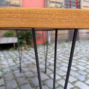 Klubtisch Typ 602/K Esche mit neuen Füßen von Hellerau