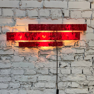 Wandlampe rot von Uwe Mersch